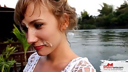 Romantic babe is having anal sex in Thailand and getting fresh cum on her face