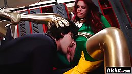 Superheros are fucking like wild animals, instead of saving the world, because they are very horny