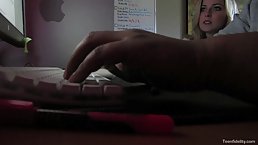 Blonde lady is dedicated to satisfying her lover's needs as often as he might need it