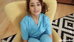 Rebellious step daughter, Isabella got fucked hard in the pussy, by her horny step dad