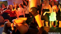 Group sex in the night club is the best way for some boys and girls to enjoy
