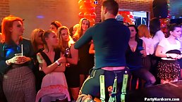 Girls who did not know about the night life got surprised when a party became an orgy