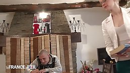 Angie is fucking her client as if she was a whore, and enjoying it a lot