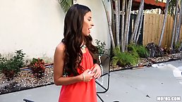 Cameron Canela knows the best way to amuse her boyfriend's best friend, with her lips and pussy