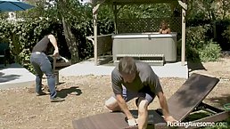 Audrey Royal is in love with her married boss and likes to ride his hard cock