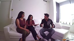 Kesha Ortega and Sheila Ortega are doing all kinds of naughty things with a horny dude
