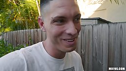 Sophia Leone is a dirty minded brunette next door who is only thinking about Tyler's big cock