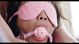Elena Koshka and Aria Skye decided to stay home all day and play with various sex toys