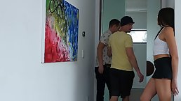 Seductive brunette, Avi Love offered her muff to a guy she was in love with