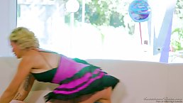 Brandi Love got tied up because Dana Vespoli wanted to play sexy games with her