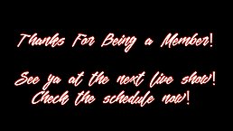 Smashing blonde woman in erotic, red lingerie, Nina Kayy likes to use a glass sex toy