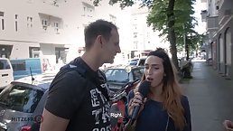 Cute girl is fucking a handsome guy she has met in the street a while ago