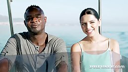Busty brunette, Kira Queen got her daily dose of a big, black dick inside her pussy