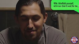 Cock loving blonde is munching a rock hard meat stick, instead of getting ready for work