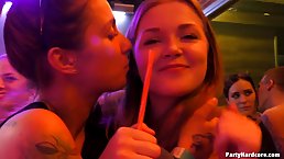 Insatiable ladies are getting down and dirty with strangers in a local night club, just for fun