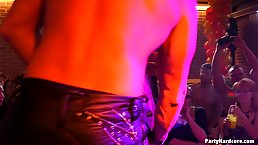 Handsome guys are not only dancing to amuse naughty girls, but also to seduce them