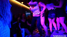 A late night party is slowly turning into an orgy, because people are getting very horny