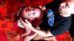 Amazing brunette is getting a good fuck in the ass from a guy she has just met