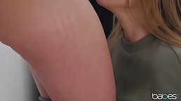 Dirty Alessandra Jane and her hot bestie are licking each other’s wet pussy, on the sofa