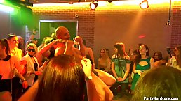Horny babes are in the mood to have casual sex in a local night club