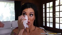 Melissa Lynn is having an interracial threesome while her husband is out of town with friends