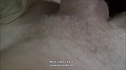 Hot blonde mom is getting banged by her step- son after giving him a great blowjob