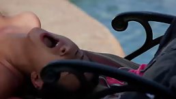 Ashley Adams has stopped a robbery with a blowjob that made a masked guy fuck her slit