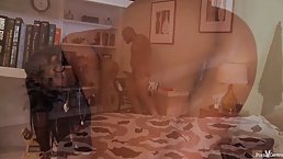 Ebony chick is ready for a good fuck in the late afternoon, until she cums