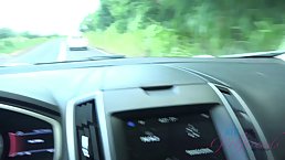 Delightful blonde chick is doing all kinds of naughty stuff, with a stranger, in his car
