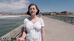 Barely legal, amateur babe is determined to become a pornstar, because she likes fucking a lot