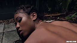 Nia Nacci is a pretty ebony babe who loves to take a hard dick in her dirty mouth