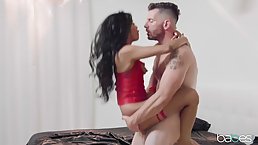 Asian brunette is turning her sexual fantasies into reality, with a guy who is not her boyfriend