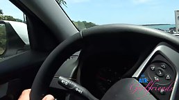 Blonde babe is eager to have casual sex with a stranger during a vacation without her boyfriend