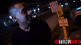 Black teen slut, Adrian Maya got tied up and fucked until she started screaming while cumming