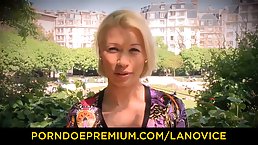 Blonde milf with a cute face is getting her tight ass hole drilled to an orgasm