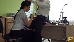 Loan manager knows how to charge every fee, and likes to fuck tight ass of Alex
