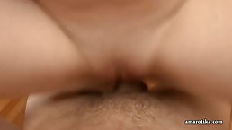 Hot, German chick is making a porn video with her good friend, in their new apartment