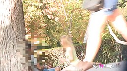 Monica Neni is a slutty blonde babe who likes to have casual sex with various strangers