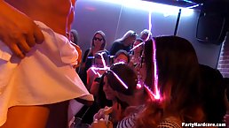 When naughty girls start partying, it can easily turn into a casual sex session, in the club