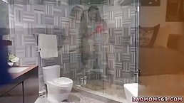 Two aroused girls are eager to fuck their new roommate, before his girlfriend shows up