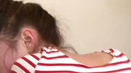 Slutty chick next door is always in the mood to fuck a neighbor, whose wife is busy