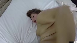 Big ass teen seems to be always in the mood to suck cock and get fucked