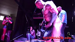Rob Diesel is having a great time with hot babes from the audience, who wanted to fuck