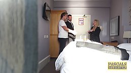 Big ass blonde milf, Georgie Lyall got fucked from behind, until she had an intense orgasm