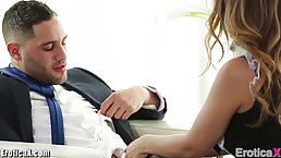 Amazing maid is always wearing erotic uniform, because she likes to have sex with her employer