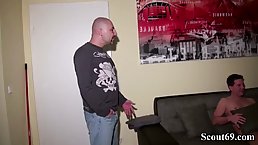 German guy caught his wife cheating on him and decided to join for a while