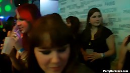 Some horny babes at the party are just looking for guys who would fuck them good