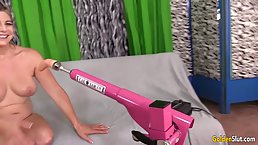 Blissette likes to use a fucking machine quite often, because it always makes her cum