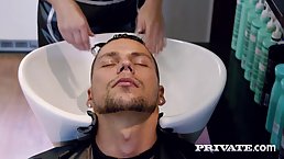 Vinna Reed is working as a hairdresser and quite often she is having sex with her clients