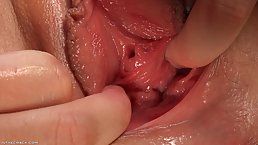 Khloe Kapri is drilling her moistened pussy with a huge sex toy and moaning while cumming